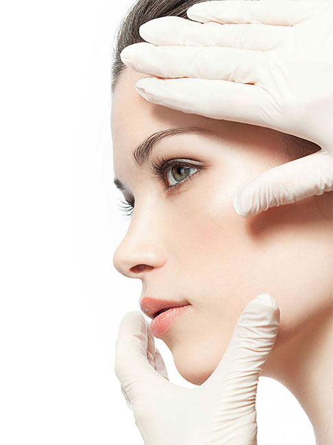 ร่องแก้มลึก ร่องมุมปากลึก แก้มตรงข้างมุมปากหย่อนคล้อย