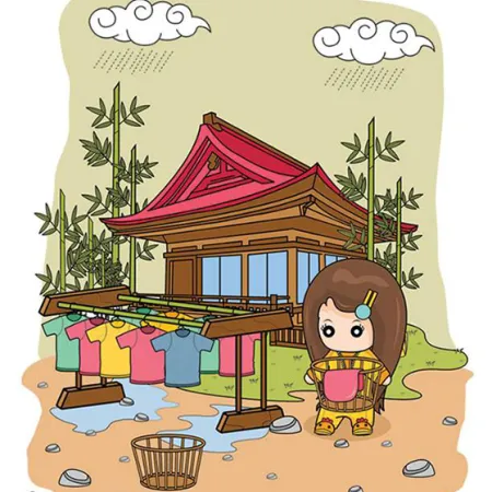 ห้ามราวตากผ้าอยู่บริเวณหน้าบ้าน