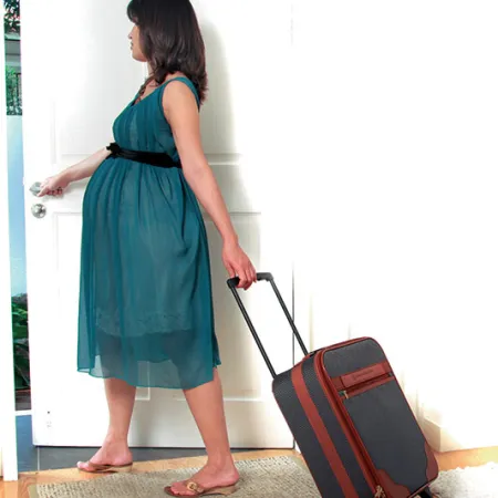 คุณแม่กำลังตั้งครรภ์เดินทางด้วยเครื่องบิน