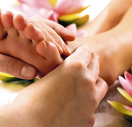 การนวดกดจุดสะท้อนฝ่าเท้าแก้โรคเบาหวาน