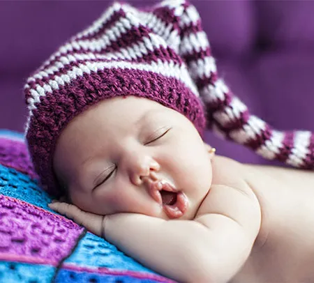 การนอนของทารกน้อยยามหลับใหล